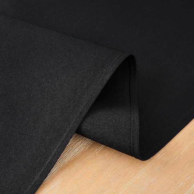 2 Pack Black Small Short Table Runner 12 x 36 Inch Solid Color Runners Coffee - Image 5