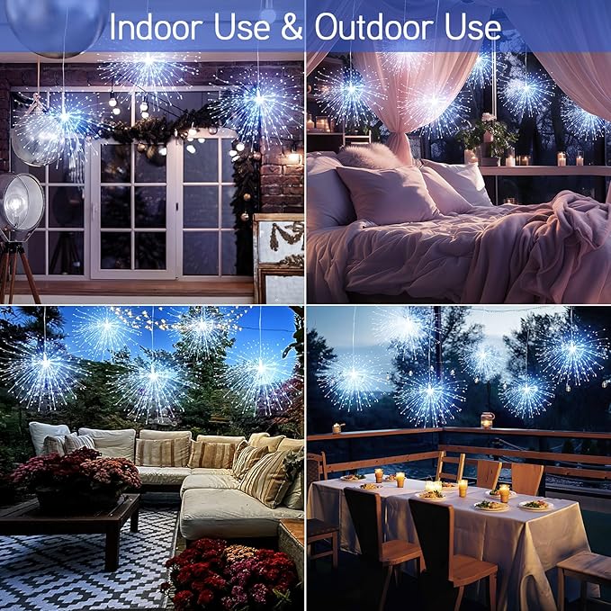 Admitrack Starburst String Lights Christmas Lights, 225 LED 8 Modes Dimmable - Image 4