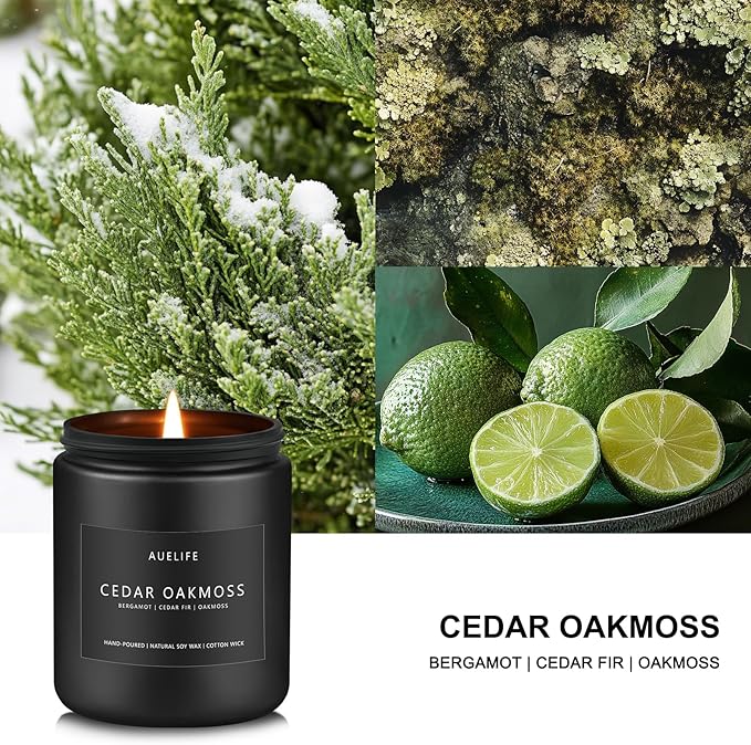 Cedar Oakmoss Candle | Scented Candles - Image 2