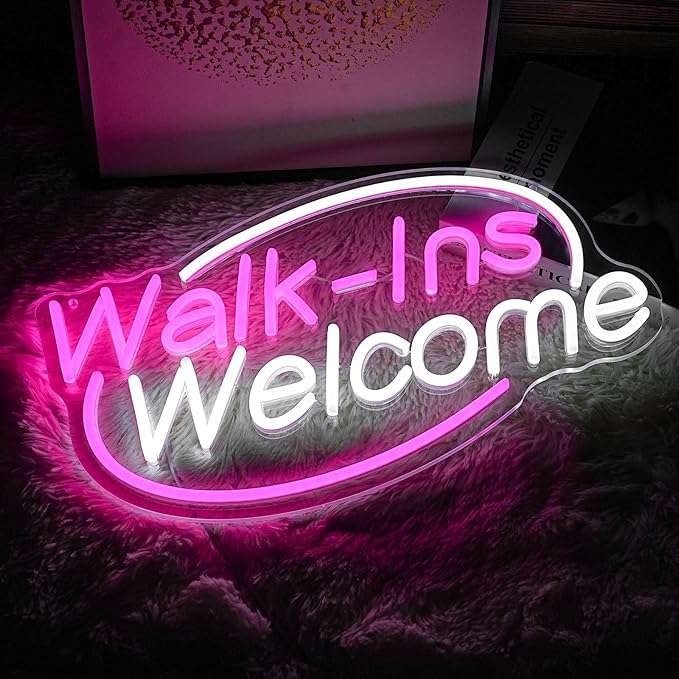 Walk-Ins Welcome Neon Sign, Neon Sign - Image 3