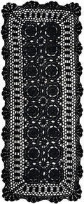Phantomon Lace Table Runner Rectangular Table Cover Cloth Handmade Crochet by Phantomon