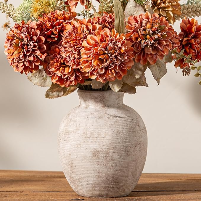Ceramic Flower Vase Home Decor by VanseliaHome