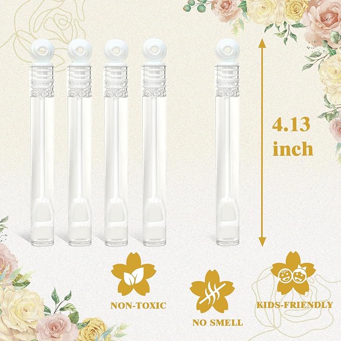Bulk Mini Bubble Wands for Wedding 100 Count, Party Favors Supplies for Guest - Image 2