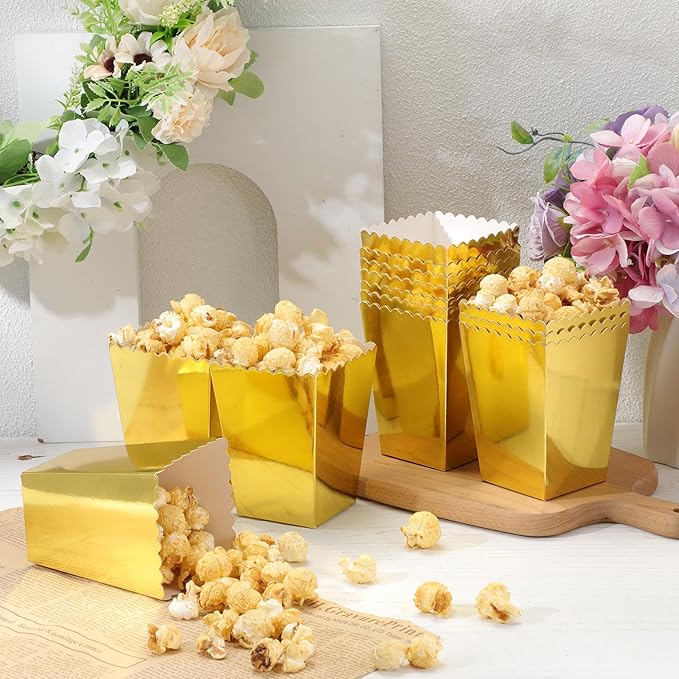 Meanplan 200 Pcs Popcorn Boxes Mini Paper Popcorn Holder Cardboard Snack - Image 4