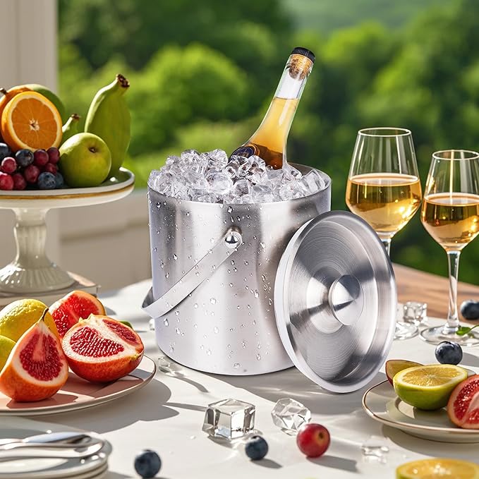 DREAMYO 3L Double Wall Insulated Stainless Steel Ice Bucket - Image 7