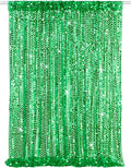 Sequin Curtain Backdrop Green Party Background by Fanqisi