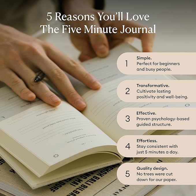 Intelligent Change Spanish Five Minute Journal, Original Daily Gratitude Journal - Image 3