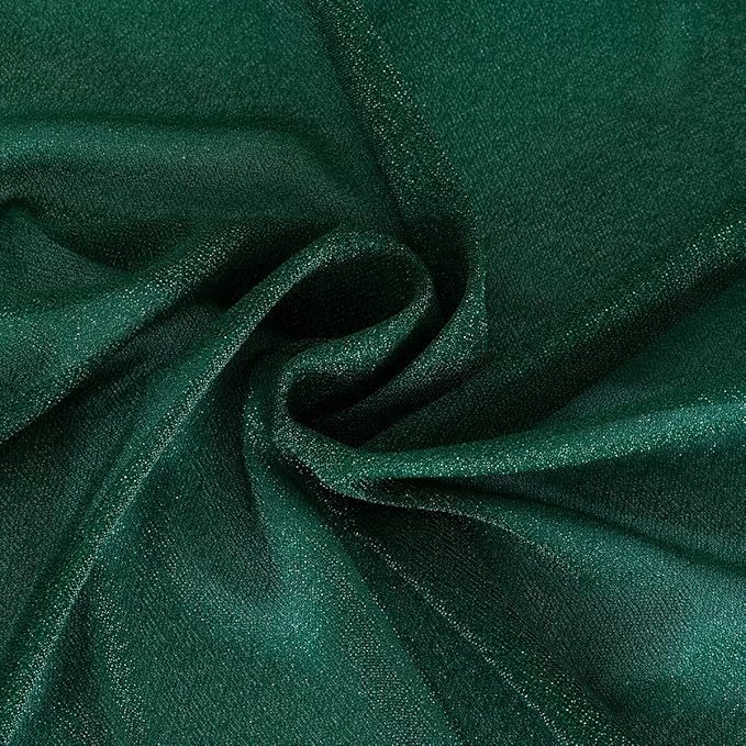 Emerald Green Wedding Arch Draping Fabric 2 Panels 29" x 20 FT Wedding Drapes - Image 6