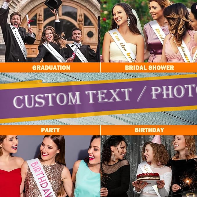Custom Sash, Personalized Birthday Sash - Image 6