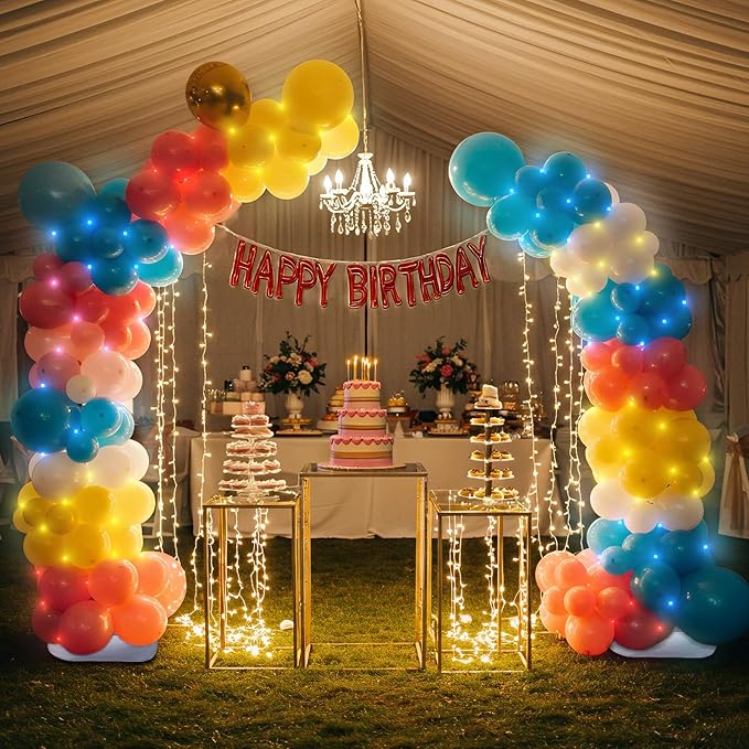 OurWarm Balloon Arch Kit with LED Lights, 9.35FT & 6FT Free Bending Half - Image 3
