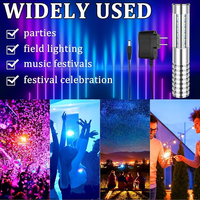 6 PCS Strobe Baton Light Bottle Service Lights Sparklers Reusable Champagne - Image 3
