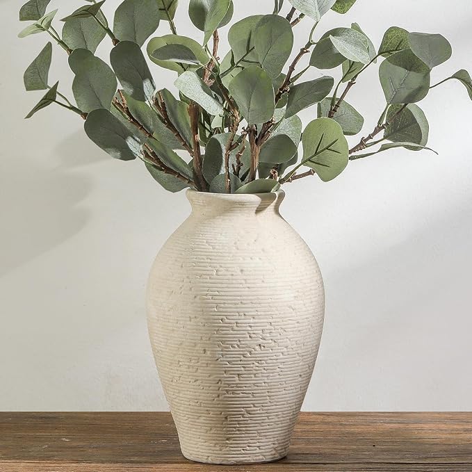 Ceramic Flower Vase Home Decor by VanseliaHome