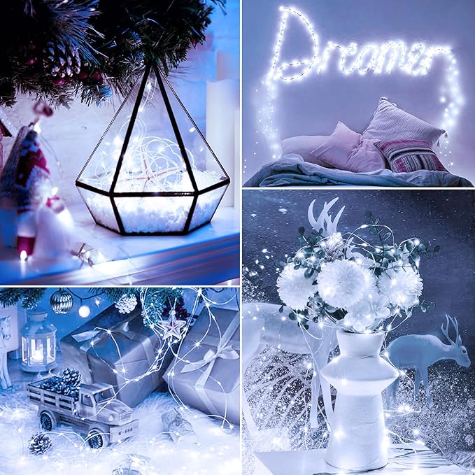 Minetom 12 Pack Fairy Lights Battery Operated String Lights - 7ft 20 LED - Image 6