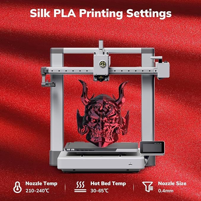 AMOLEN Silk PLA 3D Printer Filament 4KG Bundle, Shiny Dual Color PLA Filament - Image 7