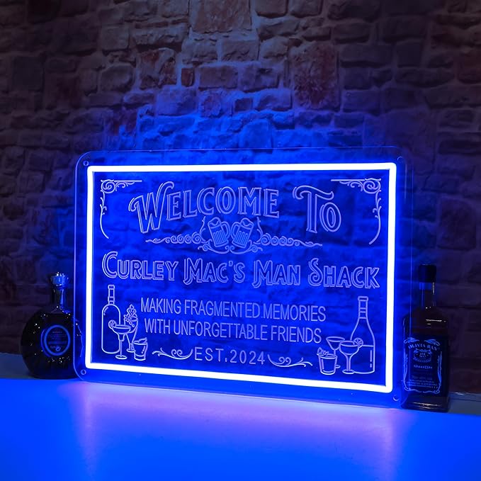 Custom Bar Neon Sign for Man Cave, Personalized LED Whiskey Cocktail Beer Signs - Image 8