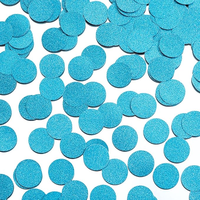 Glitter Blue Confetti Table Decoration by MOWO