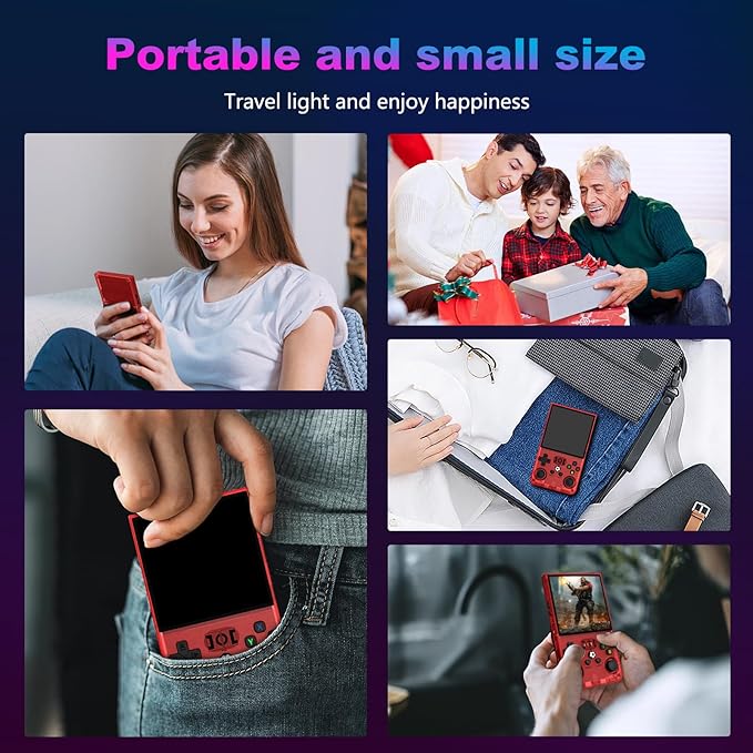 R36MAX Retro Handheld Game Console, 4.0 Inch 720x720 IPS Screen, Built-in 18 - Image 7