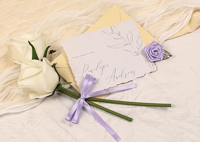 Lavender Satin Ribbon 1/4 inch X Continuous 100 Yards, Single Face Polyester - Image 6