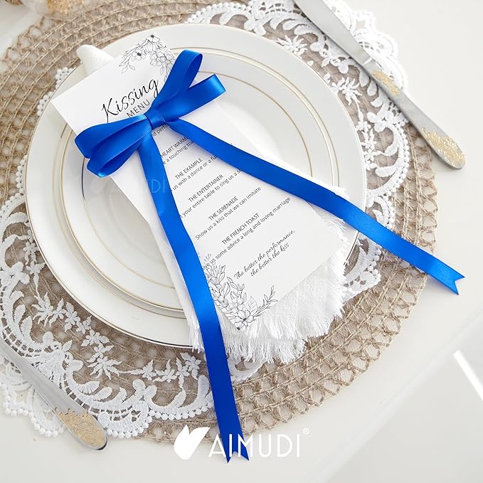 AIMUDI Royal Blue Bows 5 × 10" Satin Bows - Image 5