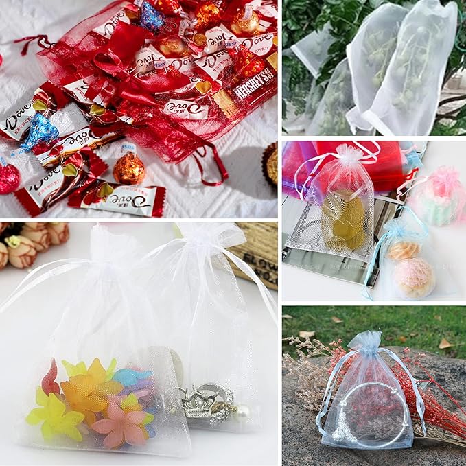 ANZNKU 100 Pack Organza Bags - Image 7