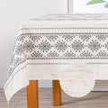 MYSKY HOME 60x102 Boho Rectangle Tablecloth Linen Farmhouse Tablecloth by MYSKYHOME
