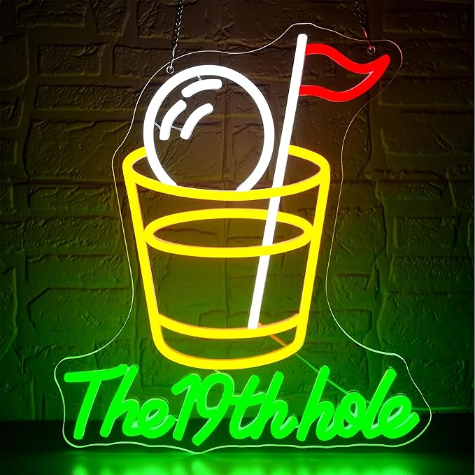 Golf Neon Sign for Wall Decor Golf Neon Light for Man Cave Dimmable LED Light by FuzuneliDimmableLEDNeon