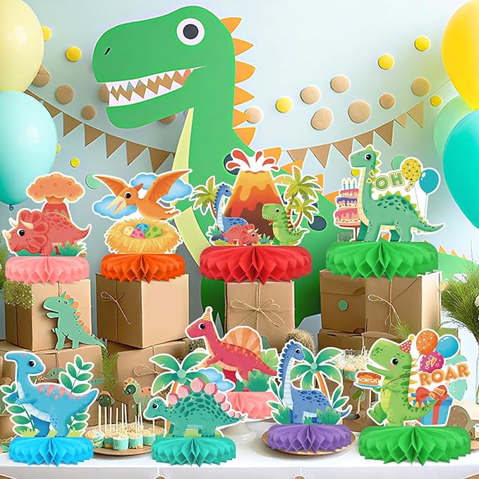 Dinosaur Birthday Party Supplies Kit - Image 5