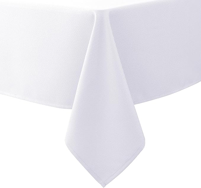 Biscaynebay Textured Fabric Tablecloths 70x120 Inches Rectangular, Wedding and by Biscaynebay