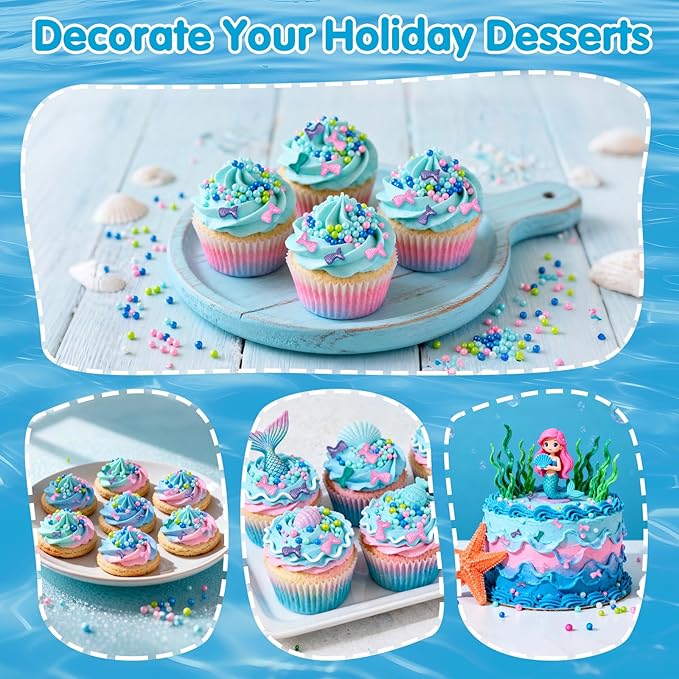 Mermaid Sprinkles, Edible Pearl Sprinkle - Image 5