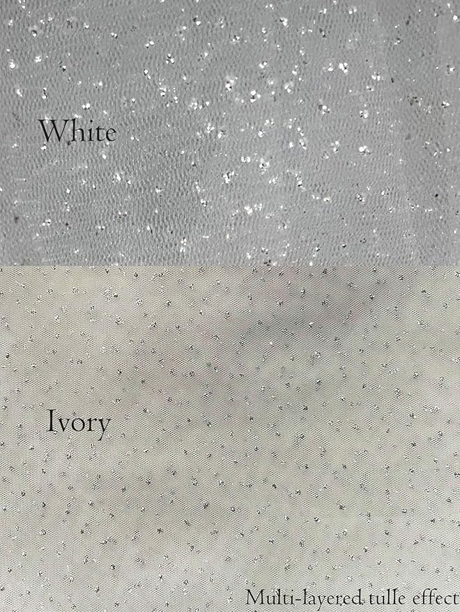 Short Glitter Wedding Bridal Veil - Image 7
