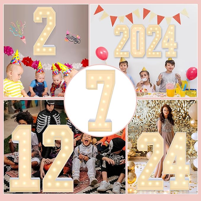 4FT Plastic Marquee Numbers 7 - Image 4