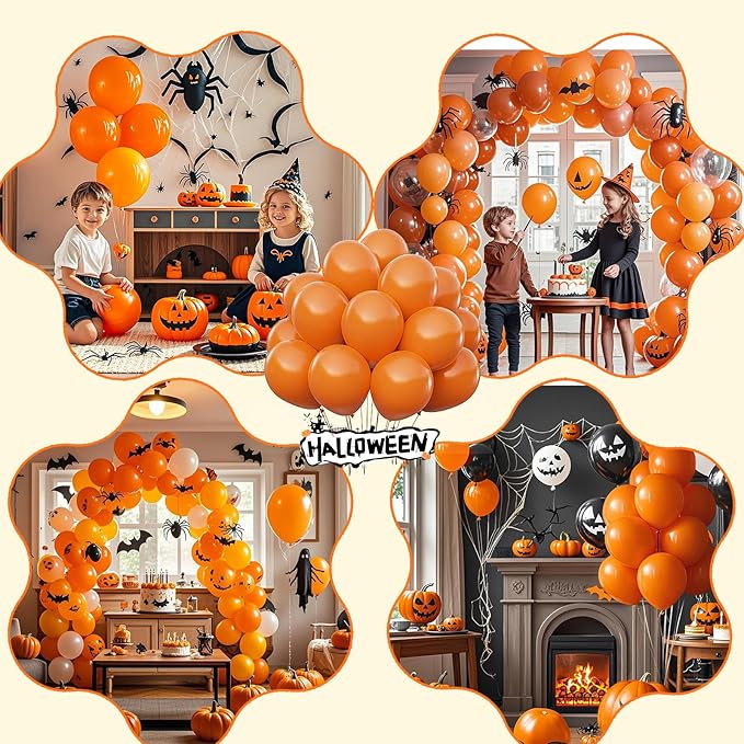 Orange Balloons, Latex Party Balloons - Image 6