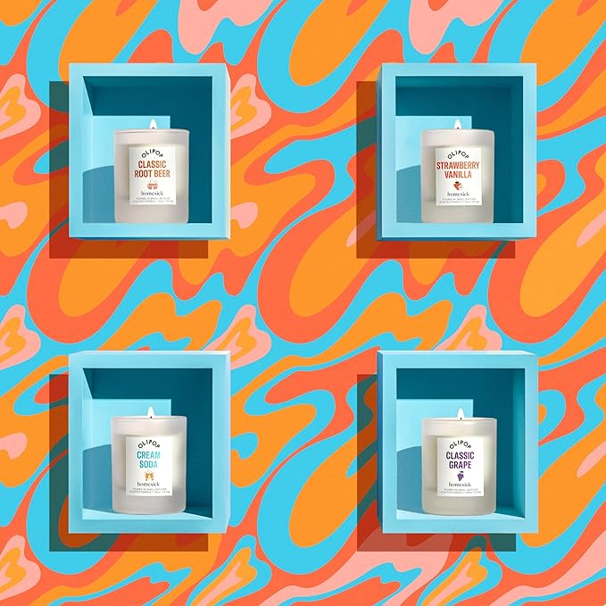 Homesick – Olipop Candle Variety 4-Pack – 1.85 oz Each Premium Scented Candles - Image 3