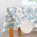 MYSKY HOME Waterproof Tablecloth Rectangle 60x102 Inch Rustic Burlap Tablecloth by MYSKYHOME
