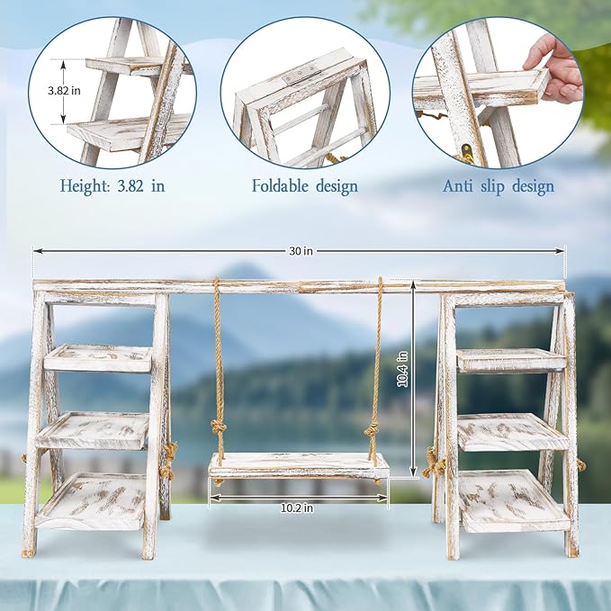 Wooden Cupcake Stand, 3 Tier Cupcake Display Stand - Image 3