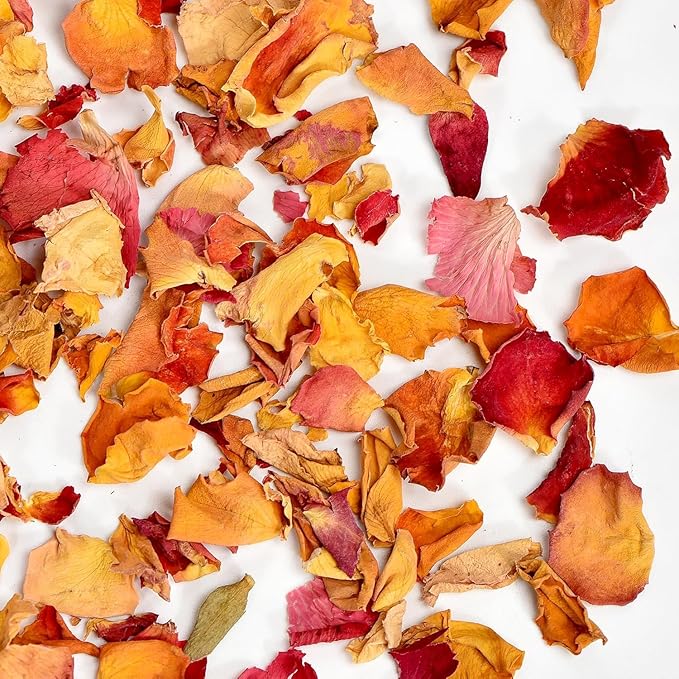20 Pack Prefilled Confetti Packets, Biodegradable Flower Petals, Real Dried by Jexusev