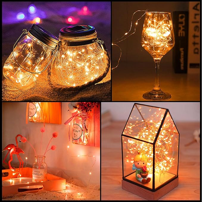 Orange Led Fairy Lights Battery Operated - Image 6