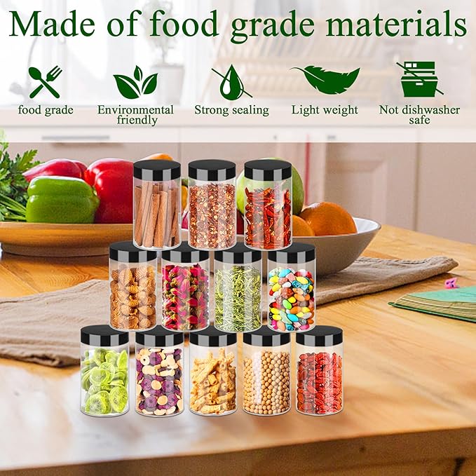 Plastic Jars with Lids 6OZ 42PCS Small Empty Slime Cosmetics Containers Clear - Image 4