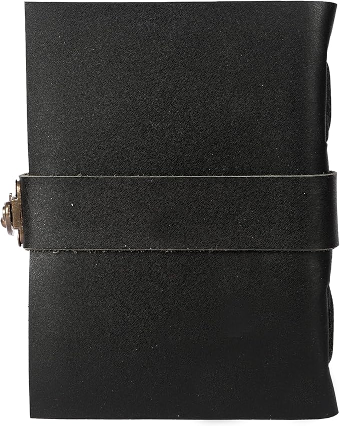 Vintage Leather Journal Handmade Buffalo Non-Refillable Deckle Edge Paper – - Image 5