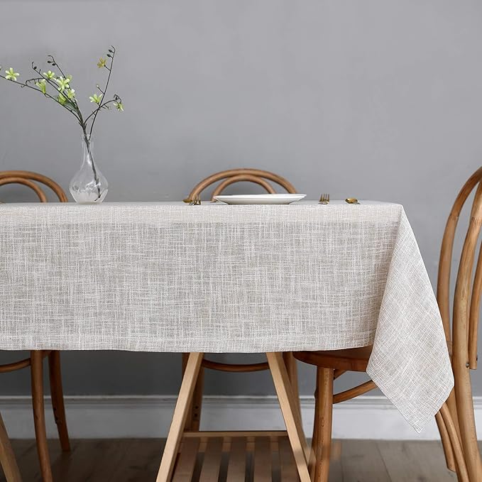 maxmill Flaxy Faux Linen Table Cloth - Image 4