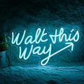 Walk This Way Neon Sign, Arrow Direction Neon Light, Neon Sign by Noasktt