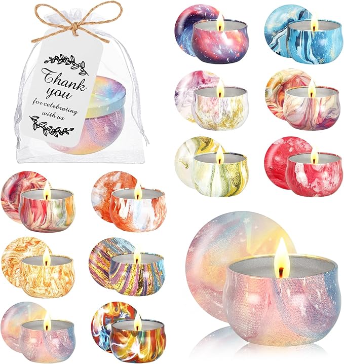 48PCS Scented Candles Gift Set Long Lasting Soy Wax Aromatherapy Candles by VZCBZC