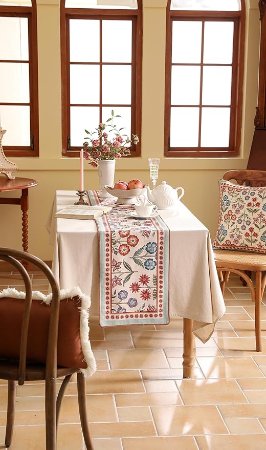 Decorative Linen Small Table Runner 63 Inches Long - Image 8