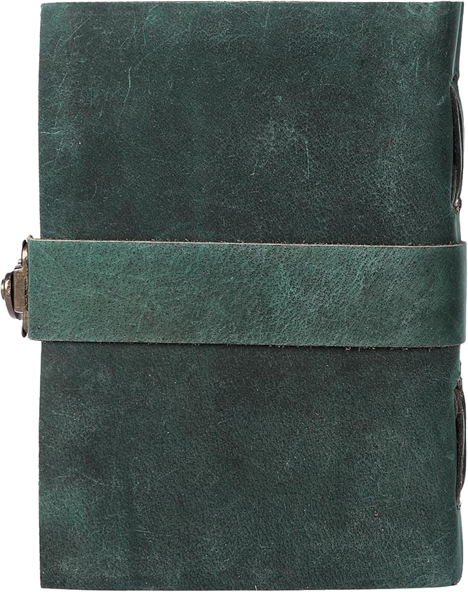 Vintage Leather Journal Handmade Buffalo Non-Refillable Deckle Edge Paper – - Image 4