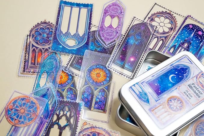 34 Pcs Fantasy Windows Sticker Set - Image 3
