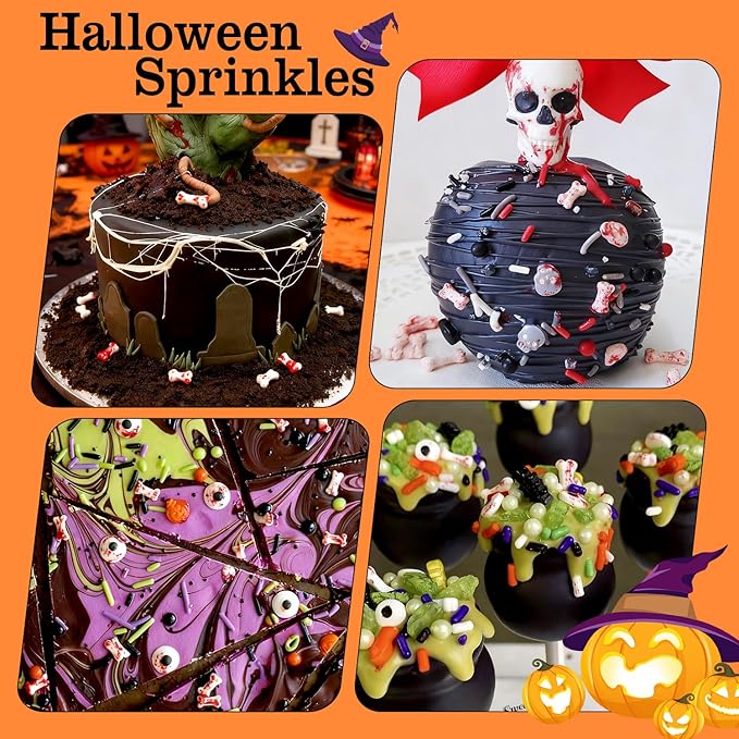 Halloween Sprinkles, Bloody Dog Bones Candy, Halloween Candy, Edible Sprinkles - Image 4