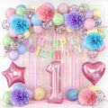 Pastel 1st Birthday Party Decorations by KAINSY