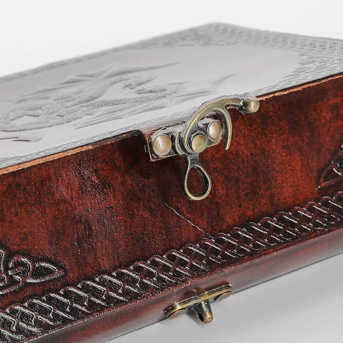 Handmade Leather Double Dragon Journal | Writing Notebook Diary | Bound Daily - Image 5
