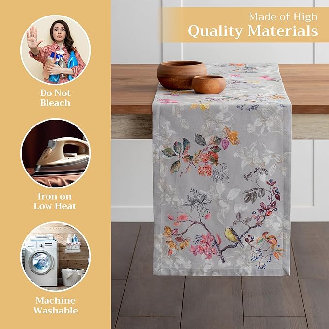 Maison d' Hermine Table Runner 100% Cotton Single Layer Table Runners 108 - Image 3