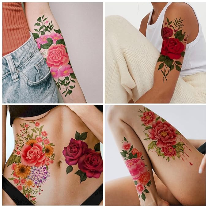 Yazhiji 49 Sheets Temporary Tattoos - Image 5